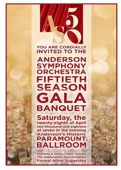 Anderson Symphony Orchestra – ASO 50th Season Legacy Gala sponsored by Community Hospital Anderson