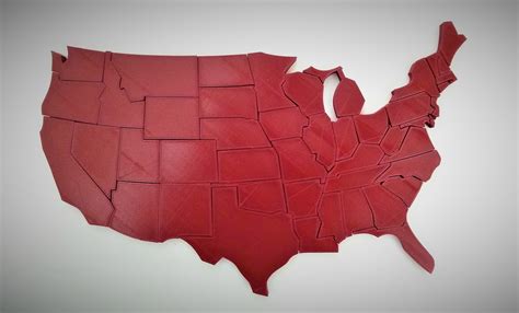Buy 3d-printed United State Map Puzzle Online in India - Etsy