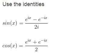Image result for Cosine Exponential Form