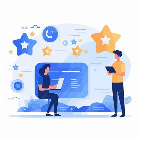User Experience Feedback Flat Vector Illustration | Premium AI ...