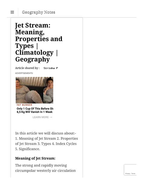 Jet Stream Meaning, Properties and Types Climatology Geography ...