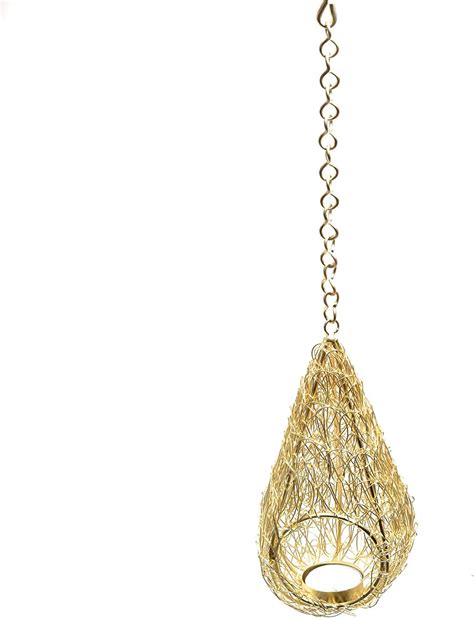 LAMANSH Decorative Metal Gold Bird's Nest Hanging Tealight Candle Hold ...