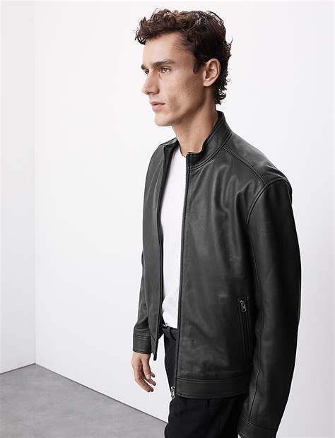 Buy Leather Biker Jacket at Marks & Spencer