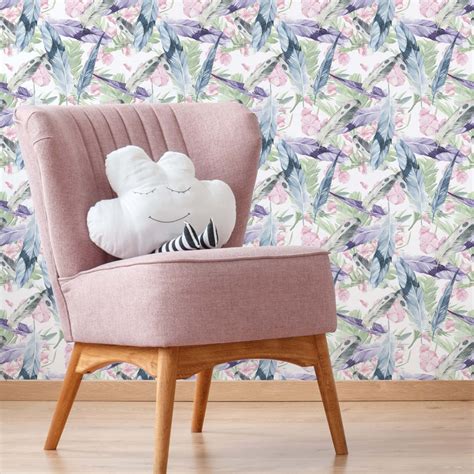 Patterned wallpaper – Featherlight | wall-art.com