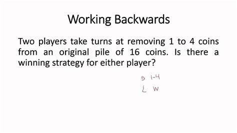 Image result for Working Backwards Problem Solving