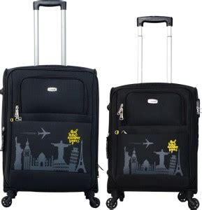 Timus Salsa 55 & 65 CM 4 Wheel Trolley Suitcase For Travel Set of 2 ...