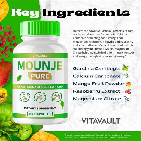 Cápsulas Mounje Pure Keto - Fórmula Avançada Máxima Potência, Veganas e ...