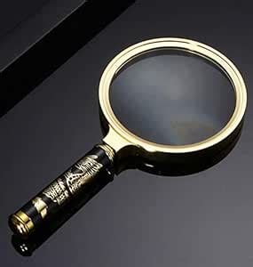 Magnifying Glass 6X + 8X Magnification Magnifier Handheld Magnifier for ...