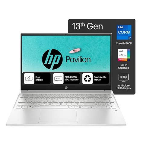 HP Pavilion 15, 13th Gen Intel Core i7-1360P Laptop (16GB RAM, 512GB ...