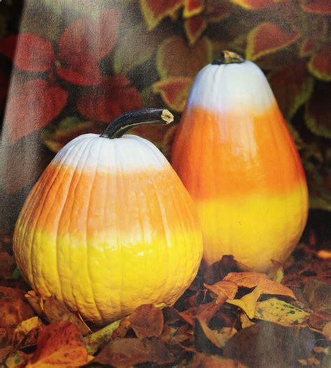 Candy Corn Pumpkins for Fall and Halloween