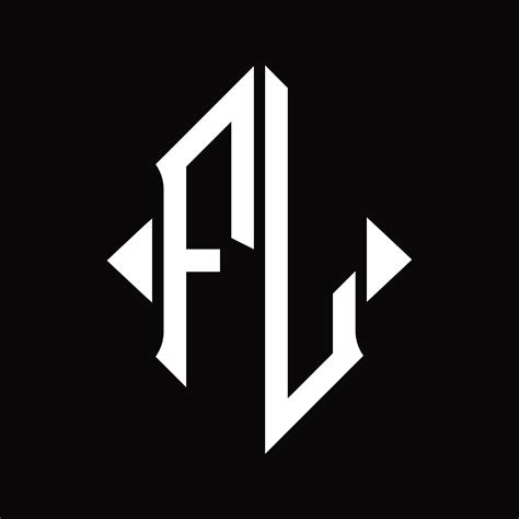 FL Logo monogram with shield shape isolated design template 16568430 ...