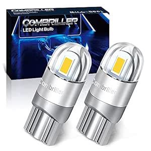Combriller 194 LED Bulb 6000K White, Error Free 194 168 LED Bulb T10 ...
