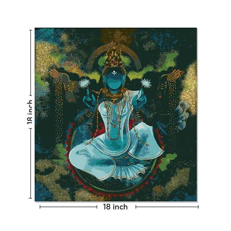 Goddess Lakshmi Canvas Wall Painting | Cotton Stretched Canvas – Rangoli