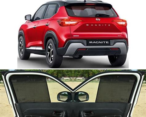 Able 3D-FIX Type Car Non-Magnetic Sun Shade Curtains for Nissan MAGNITE ...