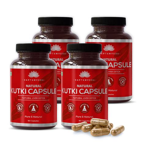 Natural Kutki Capsules with 5% Extract | 60 Capsules | 500mg each ...