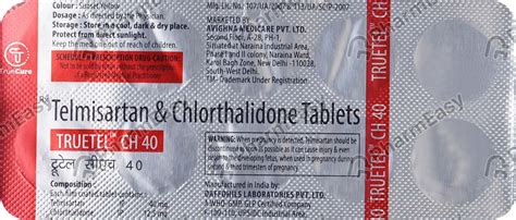 Telcad Cd 40mg Tablet 15'S: Uses, Side Effects, Price & Dosage | PharmEasy