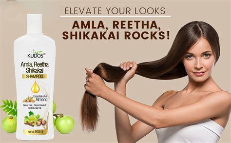 Buy Kudos Amla Reetha Shikakai Shampoo | Cleans Hair, Clears Dandruff ...