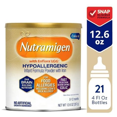 Buy Enfamil NUTRAMIGEN Hypoallergenic Baby Formula Powder BRAND NEW 12. ...