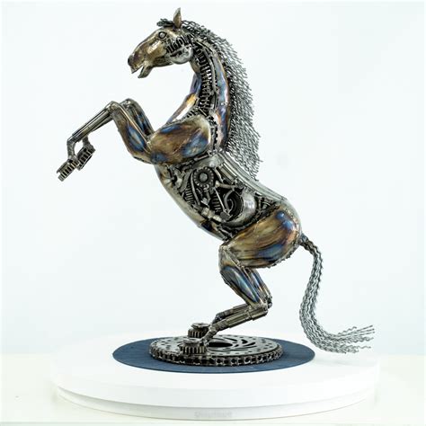 The Rocket Horse Metal, Sculpture by Mari9art Metal Art Sculpture ...