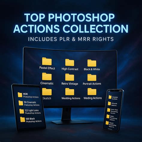 9000 Photoshop Actions Bundle PLR MRR, Newborn Photoshop Actions ...