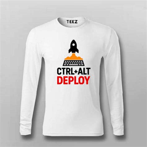 Ctrl Alt Deploy T-Shirt for Men – DevOps Rocket Launch