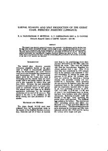 Larval rearing and spat production of the great clam, Meretrix meretrix ...