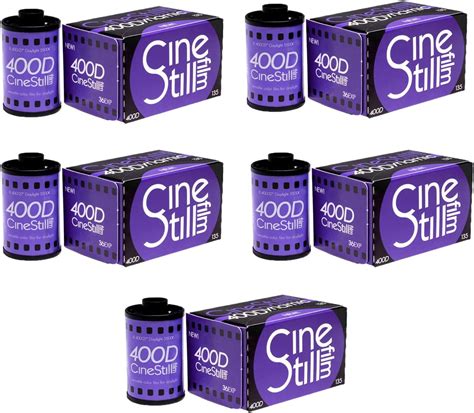 Amazon | CineStill Film 400ダイナミックカラーネガフィルム | 35mmロールフィルム 36枚撮りバンドル (5 ...