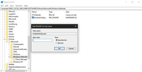 Image result for Disable Windows Defender Programm