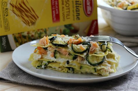 Lasagne con zucchine e salmone   Cucina veloce e sana