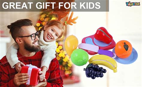 Buy Toyshine 6 Pc Cut & Play Realistic Sliceable Fruits with Chopping ...