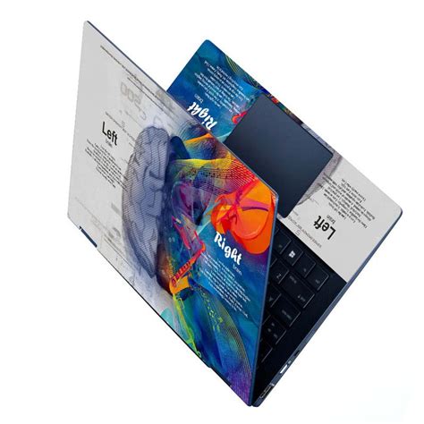 Full Panel Laptop Skin - Brain Left Right Blue – SkinsLegend