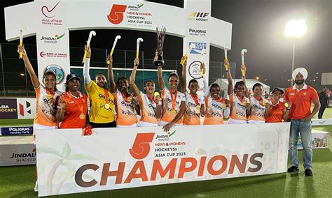 Indian women's team wins Hockey 5s Asia Cup