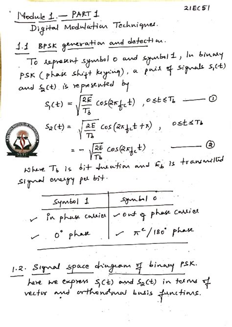 Linear Block Codes: Module-5 Study Notes on Error Correction - Studocu