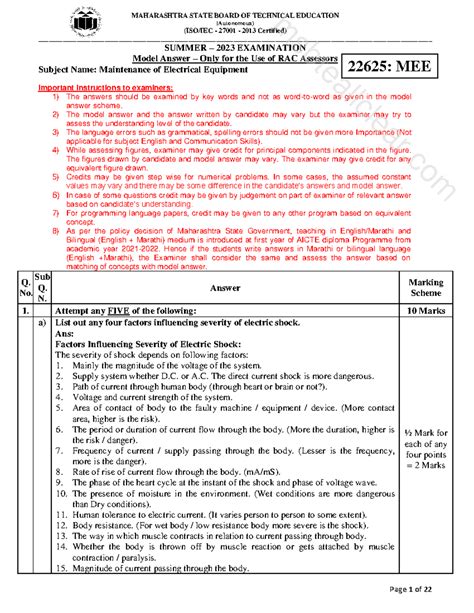 22625 - Model Answer paper summer 2023 - (Autonomous) (ISO/IEC - 27001 ...