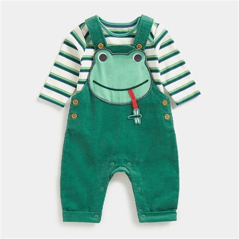 Buy Mothercare Frog Cord Dungaree Set Full Sleeves Dungaree Set -Pack ...