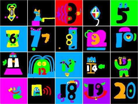 Image result for Abstract Count Number Creatures