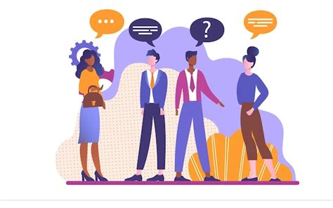 Group of young people talking and thinking together on the street ...