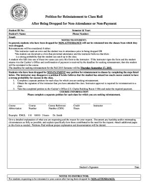 Fillable Online subr Petition for Reinstatement to Class Roll After ...