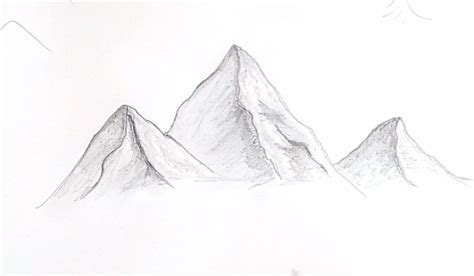 25 Easy Mountain Drawing Ideas - How to Draw a Mountain