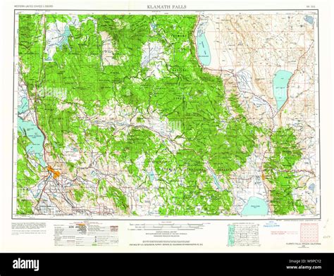 Klamath falls oregon map hi-res stock photography and images - Alamy