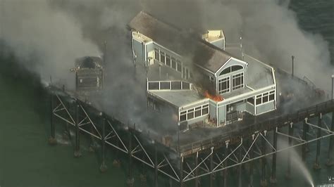Fire erupts on Oceanside Pier | cbs8.com