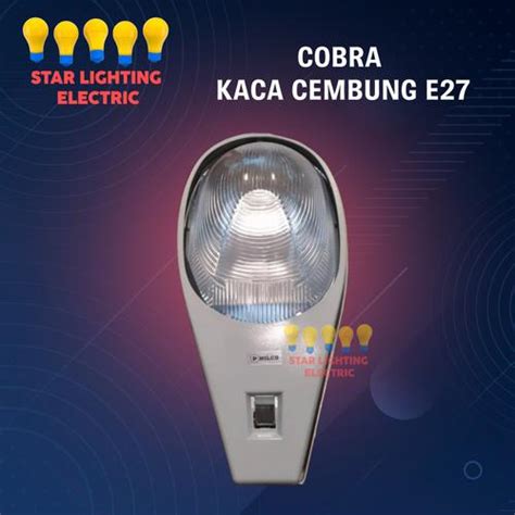 Jual KAP LAMPU JALAN / KACA CEMBUNG KOSONGAN KAP COBRA E27 KOSONGAN ...