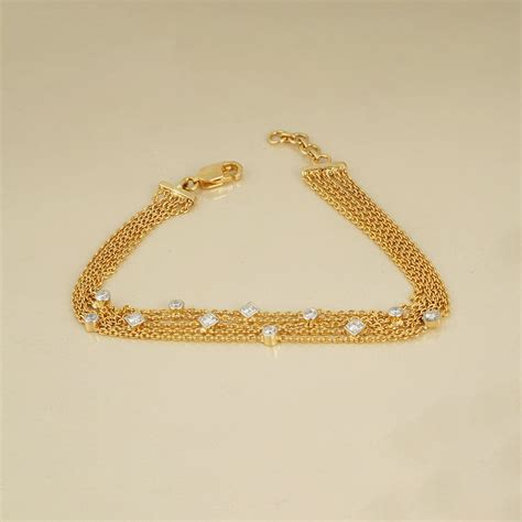 Kristen Gold Chain and Diamond Bracelet – Moi Fine Jewelry