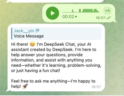 chatgpt - DeepSeek Telegram Bot：您的智能AI对话伙伴 - 个人文章 - SegmentFault 思否