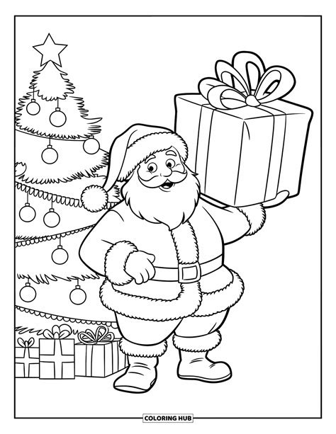 180+ Santa Coloring Pages for Kids & Adults (Free Printable PDFs)