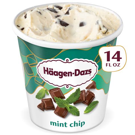Fish Free? Haagen Dazs Mint Chip Ice Cream, Gluten Free, Kosher, 14 oz ...