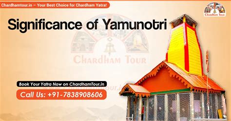 Religious, Architectural, Mythological Significance of Yamunotri