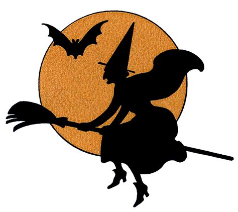 Free Halloween Witch Silhouette Templates, Download Free Halloween ...