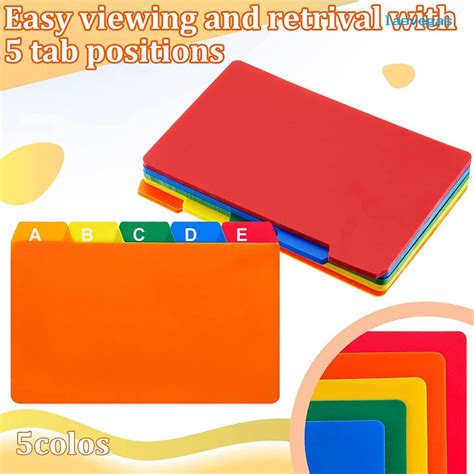 1 Set Index Card Guide Set Self Adhesive Number Alphabet Sticker File ...