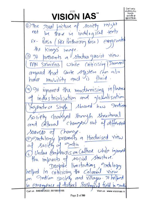 Vision IAS-Sociology Optional Topper Copy 2021-English Medium-Notesindia